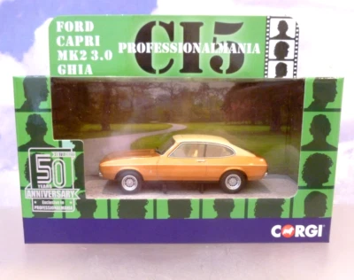 CORGI 1/43 BODIES 1976 FORD CAPRI MK2 3.0 GHIA (THE PROFESSIONALS) GOLD CP15401 - Image 1 of 4