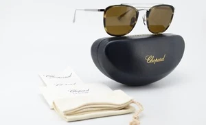 Chopard Sunglasses SCHD60 53-21 7HLP 145 Polarized Lenses Japan Titanium +Case - Picture 1 of 12