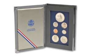 1986 $ United States Proof Prestige Set 90% Silver Dollar 7 Coin Lot W/ COA - Picture 1 of 12