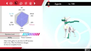 Pokemon Espada y Escudo SWSH - Brillante 6IV Max EV Listo para Batalla 10% Zygarde - Imagen 1 de 4