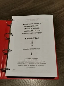 Fendt Favorit 700 711 712 714 716 Service Workshop Manual - Picture 1 of 12