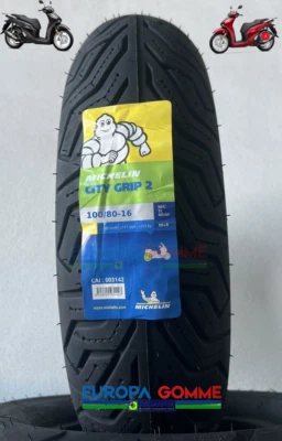 PNEUMATICO MICHELIN 100/80-16 50S CITY GRIP 2 DOT 2025/24 ANTERIORE SH 125/150 - Bild 1 von 4