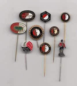 Vintage FEYENOORD ROTTERDAM Logo Pin Abzeichen 1960er Jahre Fußballverein - Bild 1 von 20
