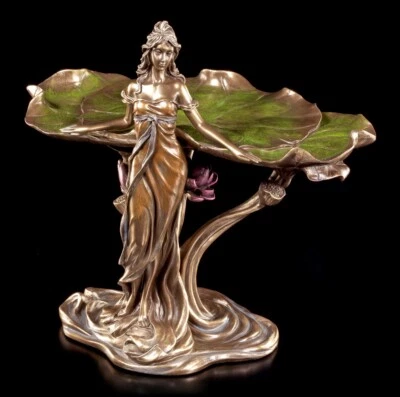 Bol Art Nouveau - Femme Avec Nénuphars - Veronese - Figurine Décorative - Photo 1/4