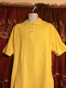Camisa polo para hombre Jerzees amarilla manga corta - Imagen 1 de 9