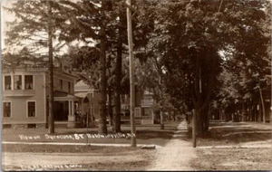 Baldwinsville, New York, Syracuse Street, Onondaga Co, Echtfoto Postkarte RPPC - Bild 1 von 3