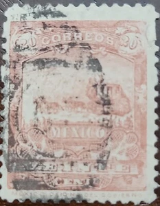 EL)1898 MEXICO, MAIL TRAINER "MULITAS" 20C SCT287, WITH BARREL CANCELLATION - Picture 1 of 1