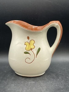 Pottery Pitcher Ruth Price Dutch Pa. "The Hurrier I Go The Behinder I Get" - Picture 1 of 12