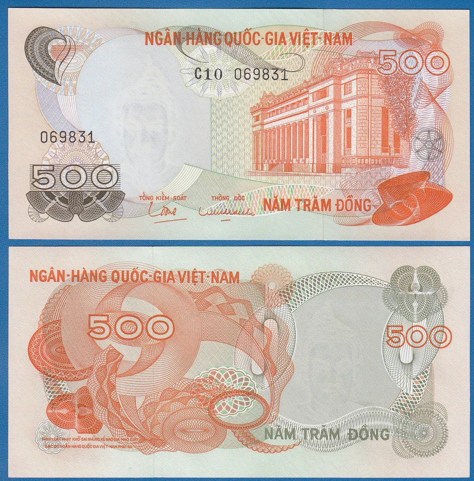 South Vietnam 500 Dong P 28a ND 1970 UNC Viet Nam ( P 28 a ) - Image 1 of 1