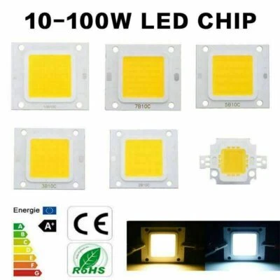 LED Chip COB cool warm white floodlight 10W 20W 30W 50W 70W 100W lamp DC 12V 32V - Image 1 of 4
