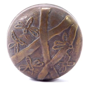 ARTS AND CRAFTS BRONZE HATPIN ASIAN INSECTS  - Picture 1 of 4