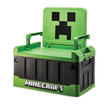 Numskull Official Minecraft Gaming Bedroom Storage Box with folding chair