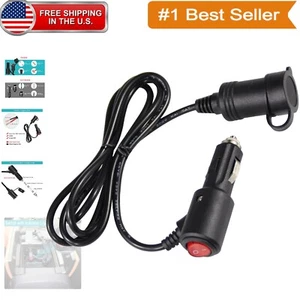 5FT Heavy Duty Car Cigarette Lighter Extension Cable with On/Off Switch & Fuse - Picture 1 of 11