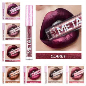 Long lasting Metal Lipstick Glitter Lip Gloss Non-stick Cup Shimmer Diamond - Picture 1 of 24