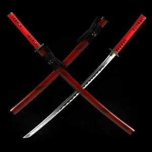 Battle Ready Katana Carbon Steel Japanese Samurai Sword Full Tang Razor Sharp - Picture 1 of 14