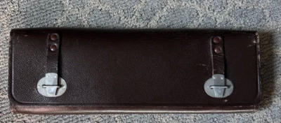 Vtg German Leather Brown Document Case - Image 1 of 4
