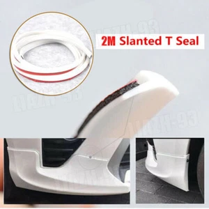 Auto Car Fender Flare Sealing Strip Rubber Wheel Arch Trim T-Shape White 8*10mm - Picture 1 of 12
