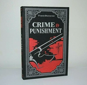 New Crime & Punishment  Dostoevsky Suede Leather Feel Ribbon Marker Deluxe - Picture 1 of 3