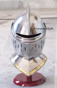 EUROPÄISCHER GESCHLOSSENER HELM - MITTELALTER RITTERRÜSTUNG HELM - LARP ROLLE... - Bild 1 von 7