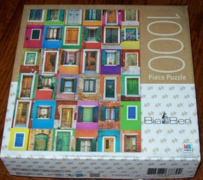 NEW ~ MB Big Ben Jigsaw Puzzle 'Collage of 36 Windows And Doors' 1000 pieces - Image 1 of 3