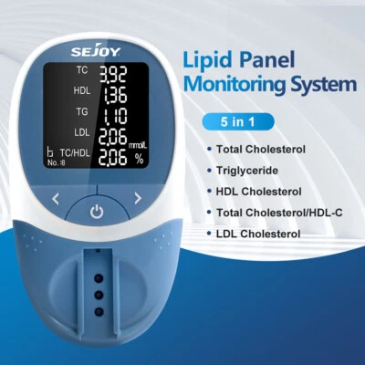 5 in 1 Optics Blood Lipid Analyzer Total Cholesterol (TC) with 10pcs Strips - Image 1 of 4