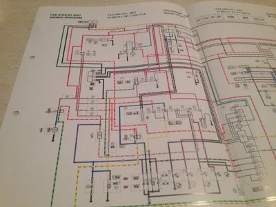 Yamaha FZ6-SHG(W) 2007 FZ6 Shg Mando Cables Cableado Diagrama Schaltplan - Imagen 1 de 3
