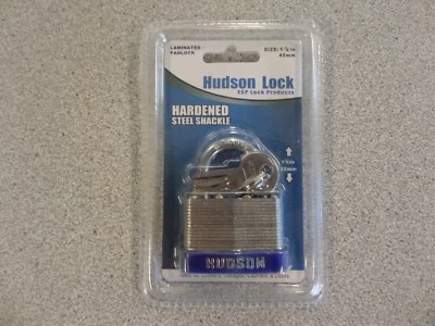HUDSON 1 3/4"W LAMINATED STEEL PADLOCK - Image 1 of 4