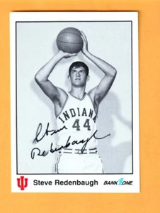 Tarjeta firmada por Steve Redenbaugh Indiana Hoosiers 1986 automática Paoli IN - Imagen 1 de 2