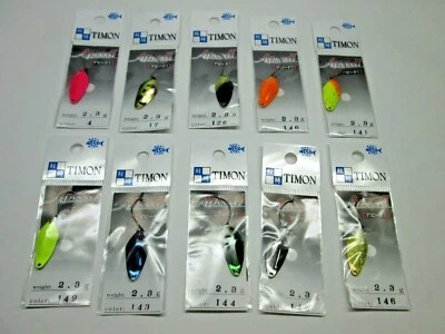 30393) JACKALL TIMON ¡Velocidad! 2,3 g para cuchara de trucha variación de color Foto 1 de 4