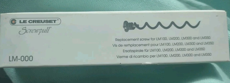 NEW IN BOX   LE CREUSET SCREWPULL  LM-000 REPLACEMENT SPIRAL - Image 1 of 1