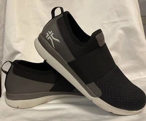 Sneaker slip on Kuru donna taglia 9 nere e grigie Ellie 20400190 - Foto 1 di 9
