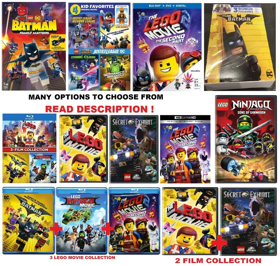 LEGO MOVIE - Many Options to choose from: 4K or BLU-RAY or DVD -READ DESCRIPTION Foto 1 de 1