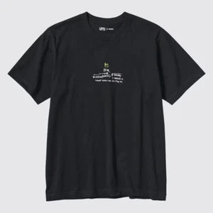 Uniqlo Jean Michel Basquiat Art Graphic Men’s T-shirt Black Size 3X - Picture 1 of 5