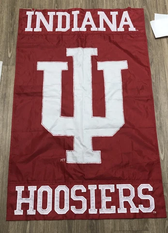 UI University of Indiana Hoosiers Red Flag Banner 48" x 24" Double Sided Large Cover