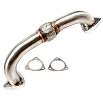 Stainless Steel Exhaust Up Pipe Fit For 2008-2010 Ford F250 F350 Super Duty 6.4L Foto 1 de 4