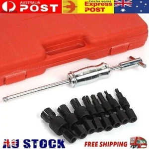 9pc Inner Bearing Puller Set Slide Hammer Internal Blind Hole Remover Tool Kit - Picture 1 of 12
