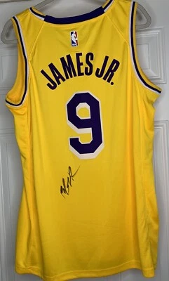 BRONNY JAMES Signed Autographed Los Angeles Lakers Jersey Lebron Jr  Beckett COA - Image 1 of 4