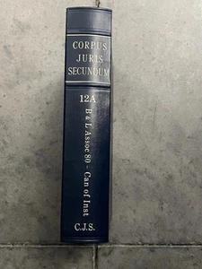 Corpus Juris Secundum - Volume 12A- B & L Assoc. - Can Of Inst. - Picture 1 of 3