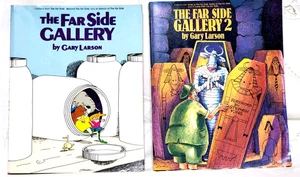 The Far Side Gallery/1988 & The Far Side Gallery 2/1991 compilations soft covers - Picture 1 of 21