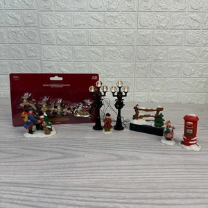 Santa's Workbench Collection Village Accessory Bundle VTG Xmas Figurine 2001 - Picture 1 of 12