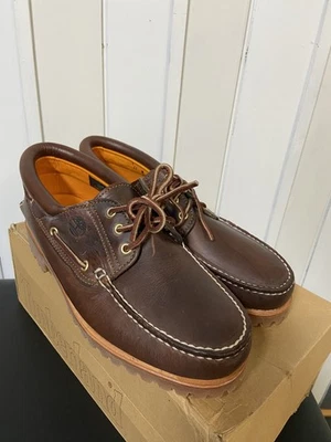 Timberland Auténticos Zapatos de Barco con 3 Ojos para Hombres 11 Cosidos a Mano Talla 11 Foto 1 de 4