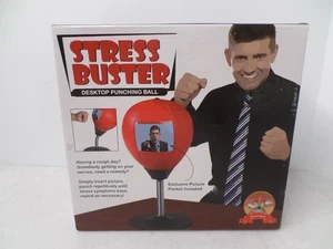Saco de Boxeo de Escritorio Stress Buster con Bolsillo para Imágenes Alivio del Estrés Reflejo - Imagen 1 de 11