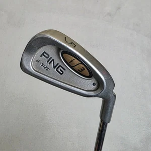 Ping I3 O Größe 5 Eisen schwarze Punkte Herren RH JZ Stahl Regular Flex Golfschläger - Bild 1 von 7