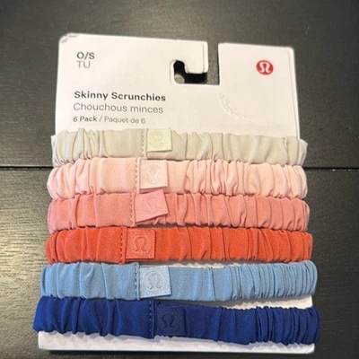 Lululemon Skinny Scrunchies 6 Pack nwt - Image 1 of 4