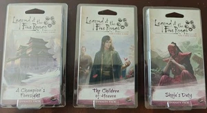 Legends Of The Five Rings. LCG Inheritance Cycle. 3 Packs Brand New FFG 2018 - Picture 1 of 2