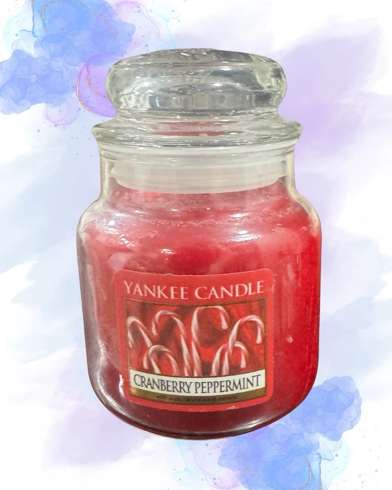 Yankee Candle Cranberry Peppermint Small Jar Candle (2) - Image 1 of 3