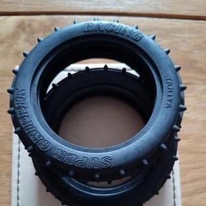 Tamiya Super Hornet Front RC Buggy Tyres super gripper racing 1/10 vintage - Picture 1 of 3