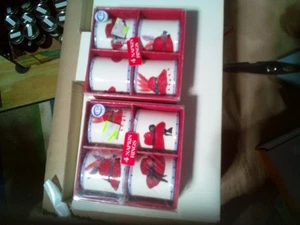 Red Hot Red Hat Ladies Napkin Rings Canterbury Set Of 8 - Picture 1 of 2