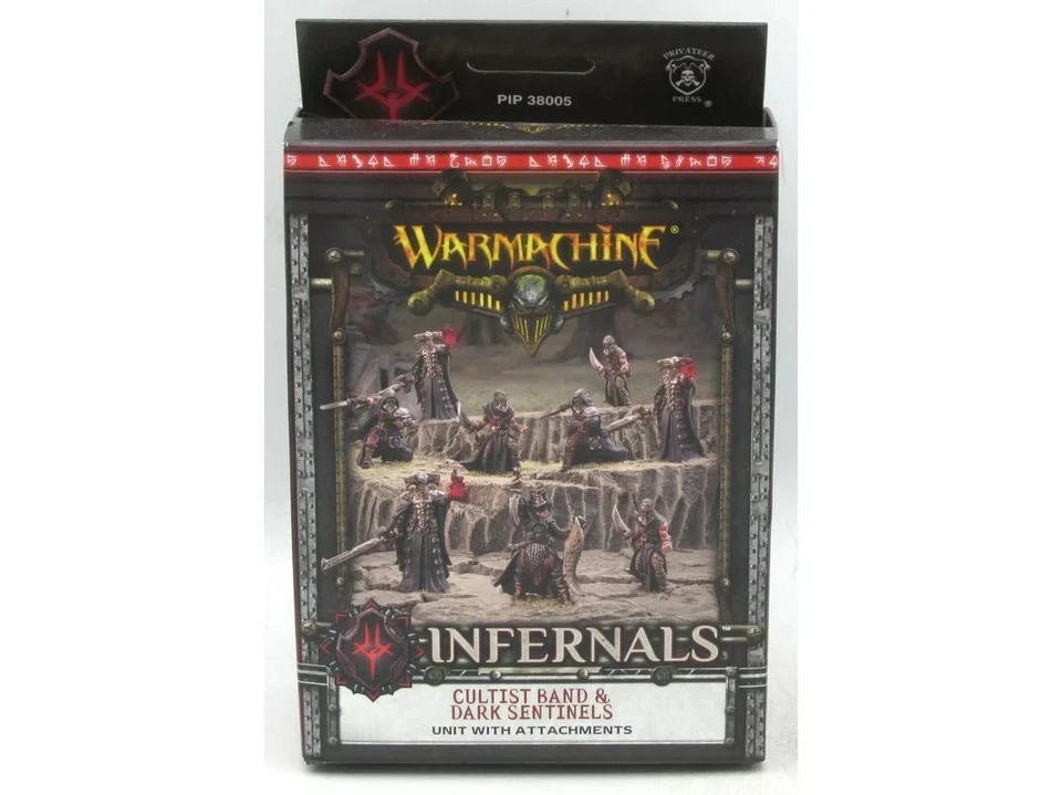 WARMACHINE: Infernals Cultist Band & Dark Sentinels Unit & Weapons [PIP 38005] Foto 1 de 1