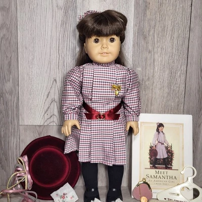 American Girl Vintage Samantha Parkington Pleasant Co Doll & Accessories - Image 1 of 4